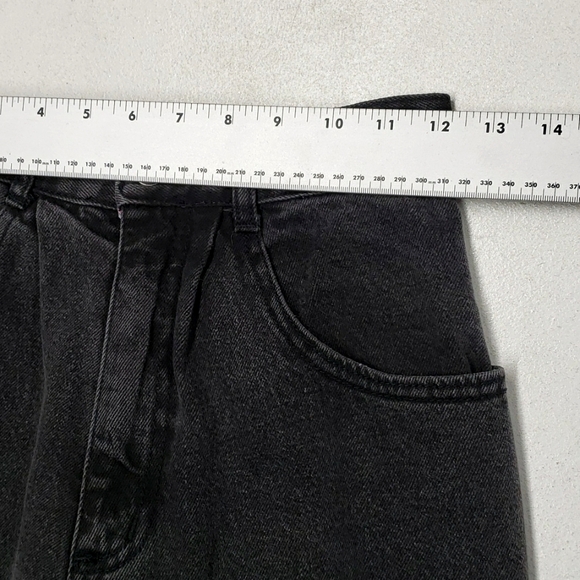 Breaker Vintage Jeans Women's Small High Waisted Pleated Front Floral Patches - Picture 9 of 12